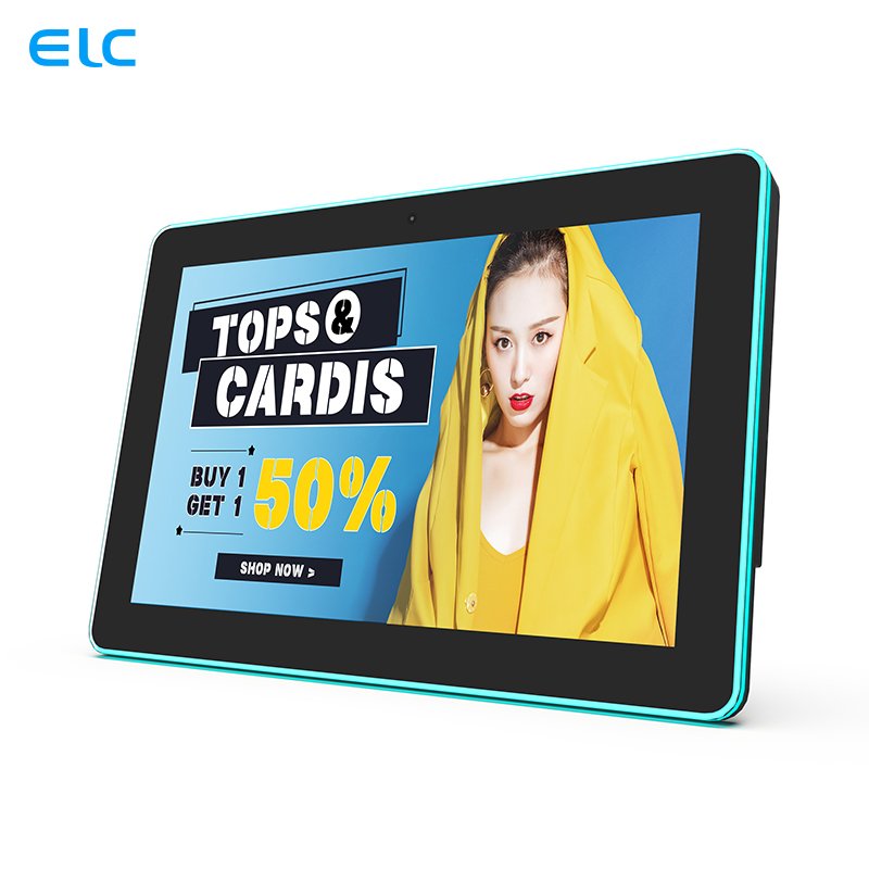 WA1056T 10.1 inch Wall mounted touch screen LED Light Bar android 11 OS all in one poe tablet pc for meeting room