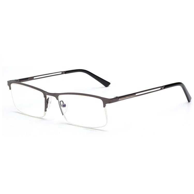 Eye Wear Reading Glasses Blue 2022 Fashionable Best Selling Designer Half Eye Stainless Steel Light Metal PC Slim White CE UKCA