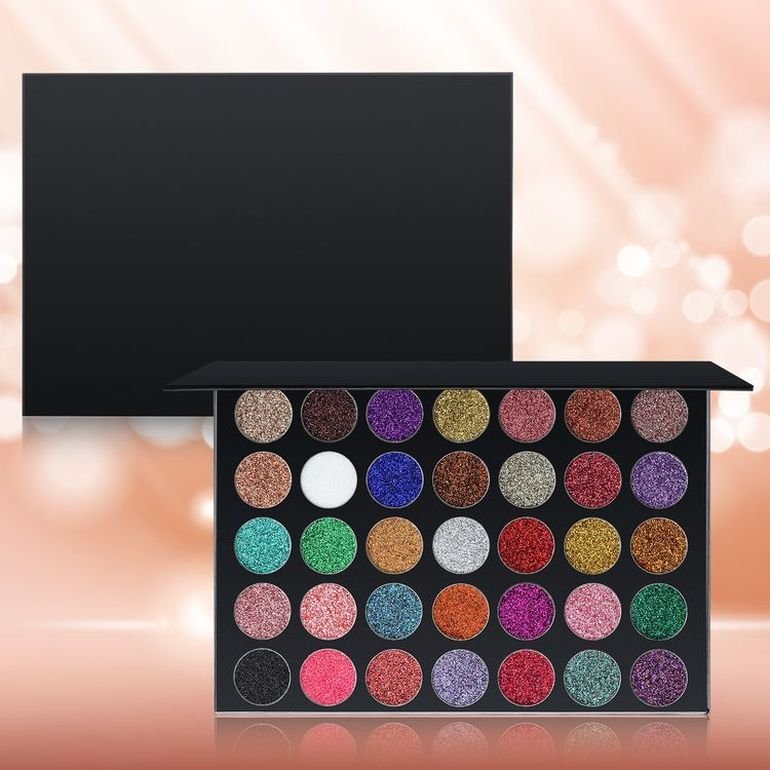 Direct Sales 35-Color Eye Shadow Makeup high quality Glitter Eyeshadow Palette With Popular Discount
