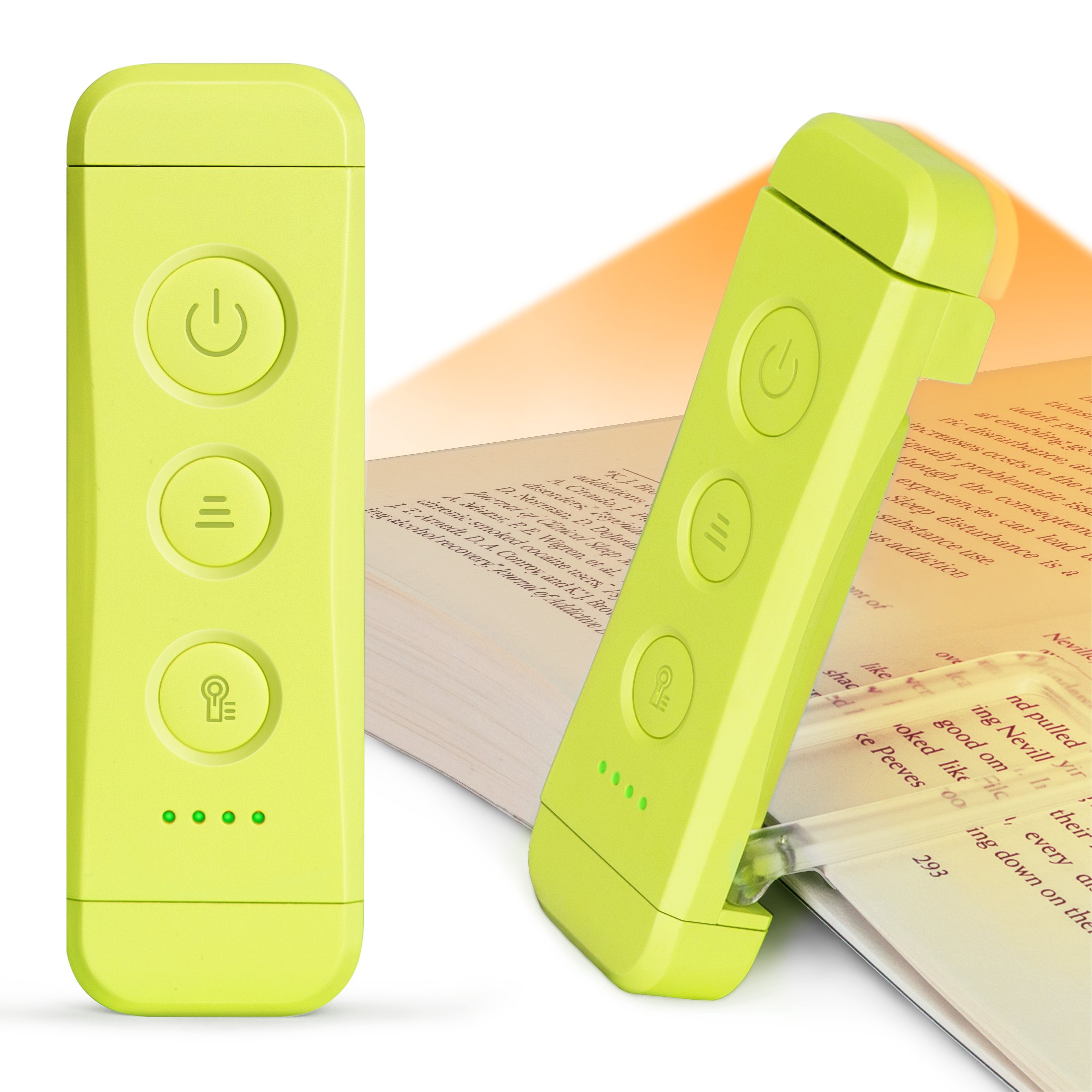Eye care portable natural/warm/amber book reading light rechargeable led mini reading clip on book light bookmark