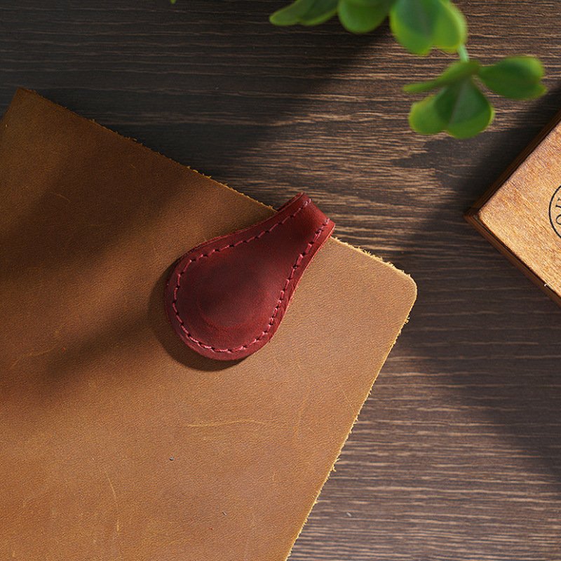 Stock Magnetic Page Markers Page Clip Delicate Book Marker Clip Handmade Leather Bookmarks Kit Blanks for Book Lovers