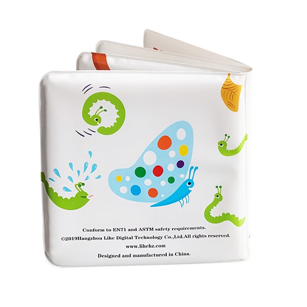 Esummi Hot Selling Baby Bath Book with Washable Bathtub Crayons in Box, Funny Bath Set for Toddlers
