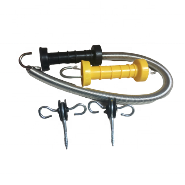 Elife Premium Stainless Steel Electric Fence Spring Gate Kit for Field Fencing Pasture Gates