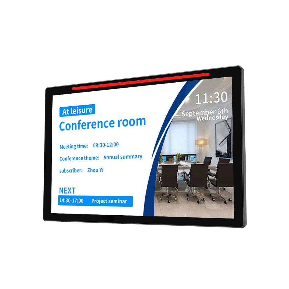 10.1 "Conference reservation panel LED light bar Conference room door display status Android wall mounted conference panel