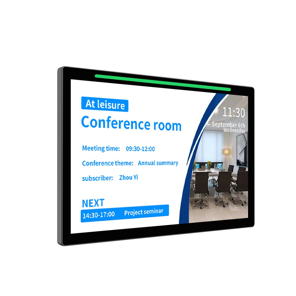 10.1 "Conference reservation panel LED light bar Conference room door display status Android wall mounted conference panel