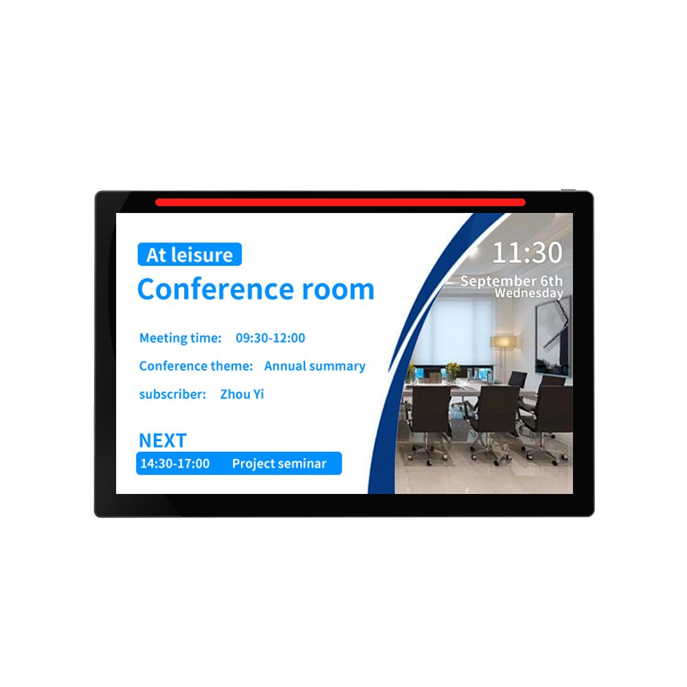 10.1 "Conference reservation panel LED light bar Conference room door display status Android wall mounted conference panel