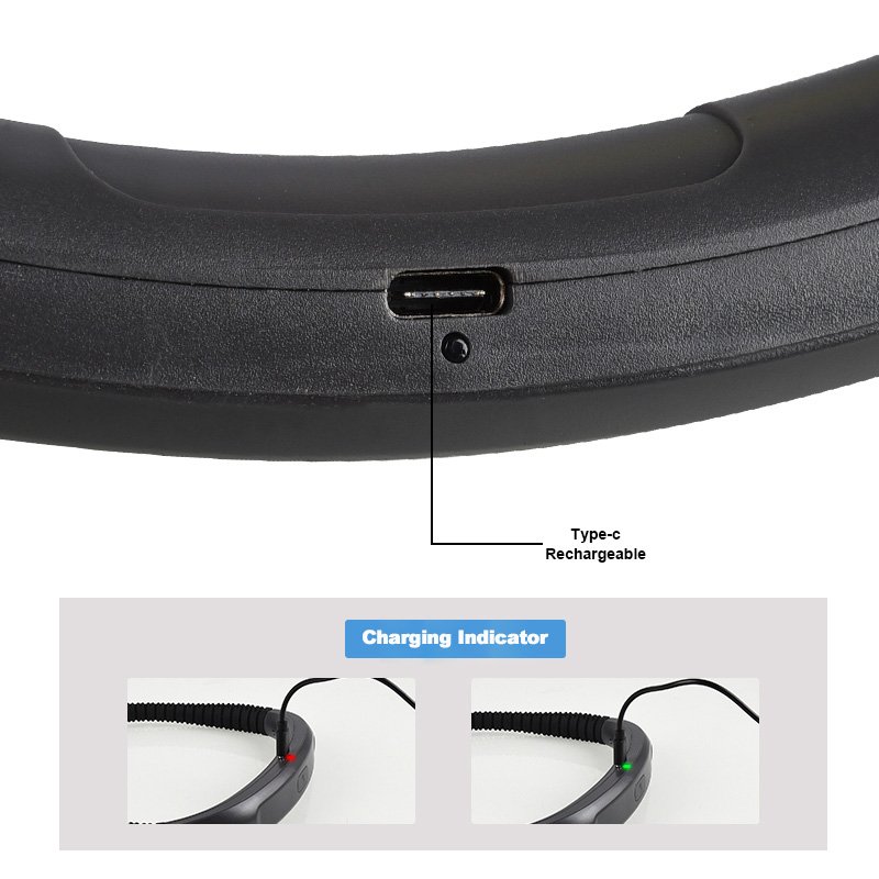 Foldable Rechargeable Eye Protection LED Neck Reading Light Flexible Neck Reading Light No Flickering Book Lamp in Bed