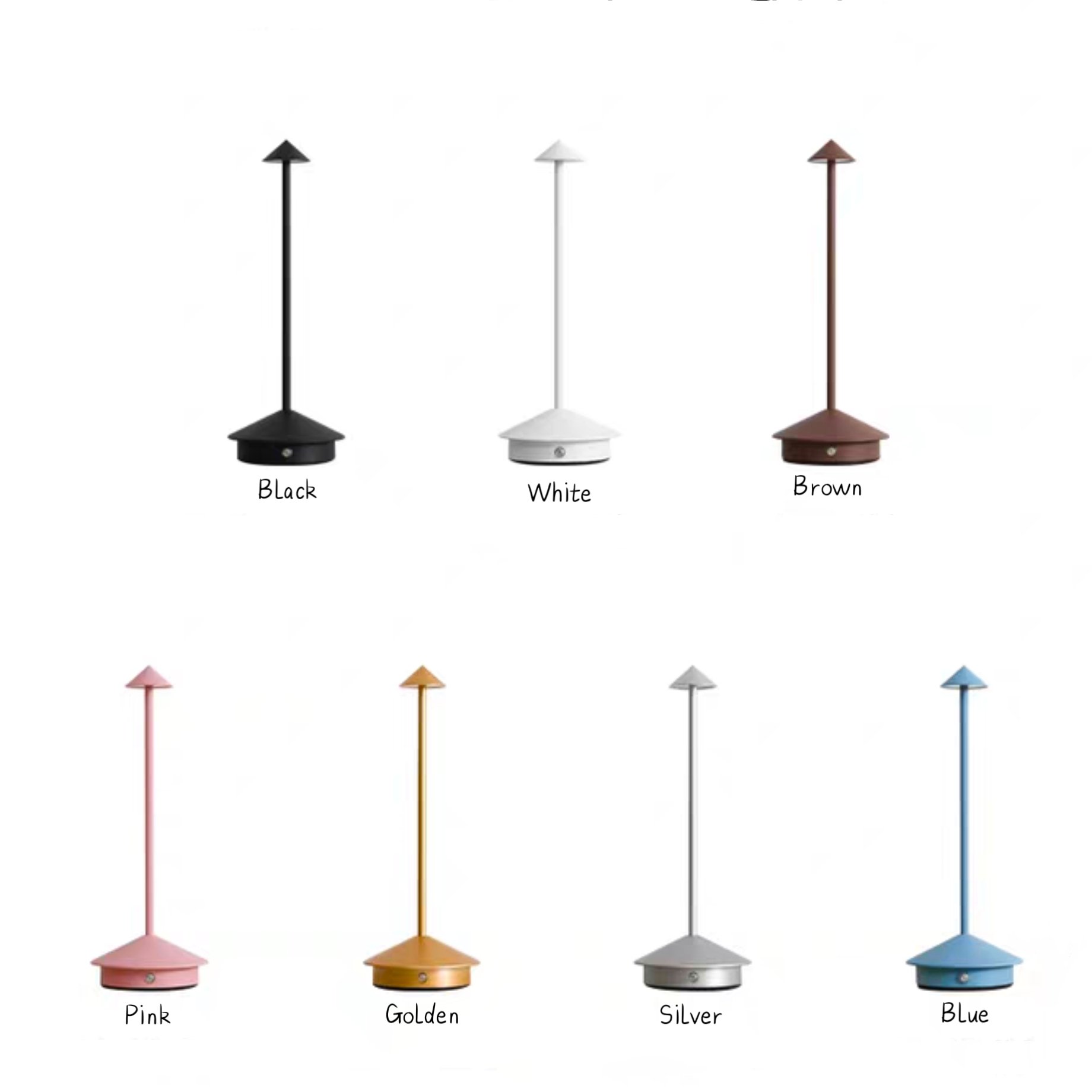 European simple rechargeable dimmable mobile children's study room mushroom small table lamp night light Led stand light