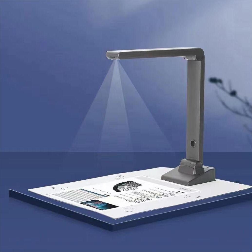 Portable A4 Document Camera 8MP 13MP Document Visualizer Camera Visual Presenter With LED Light And Autofocus