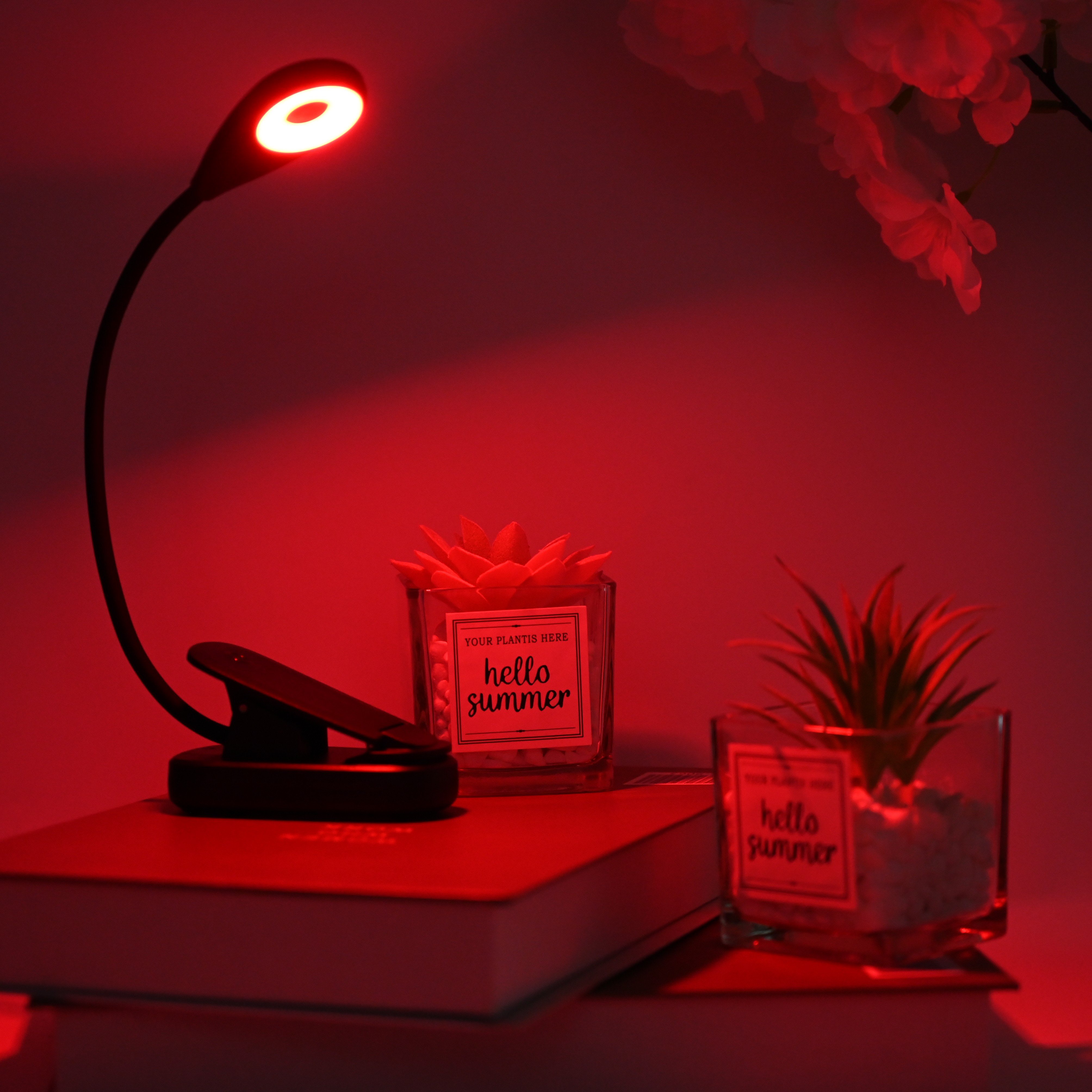 Factory Direct Sales 660nm Red Light Book Light Foldable Wireless Lampe De Led Rechargeable Bedside Study Reading Light