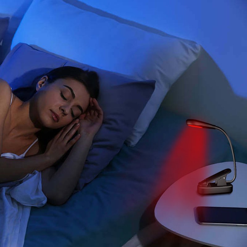 Factory Direct Sales 660nm Red Light Book Light Foldable Wireless Lampe De Led Rechargeable Bedside Study Reading Light