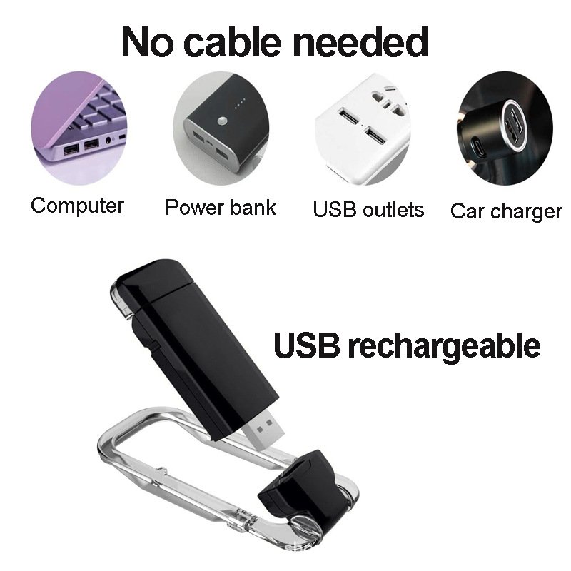 Hot Sale Portable Bookmark Clip on Book Light Clip on USB Rechargeable Eye Protection Foldable Book Light