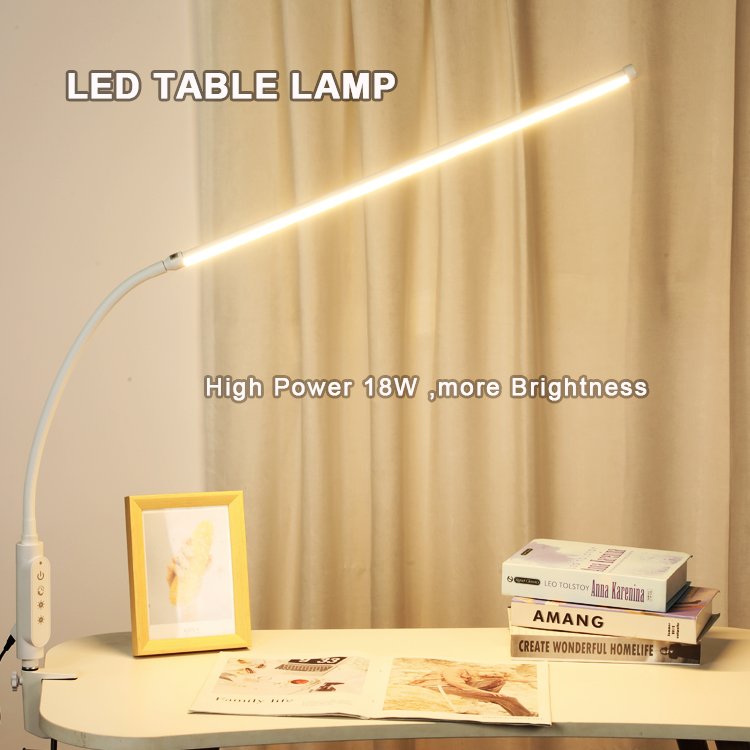 18W LED Clip On Light Led Desk Lamp Flexible Table USB Reading Book Bed Light Lamp Desk lamp