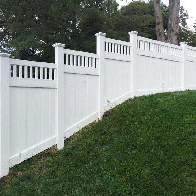 American Portable Pickt-Top Plastic Fence low Maintenance Garden Screen Warehouse Separation PVC Vinyl Privacy Fencing Panels