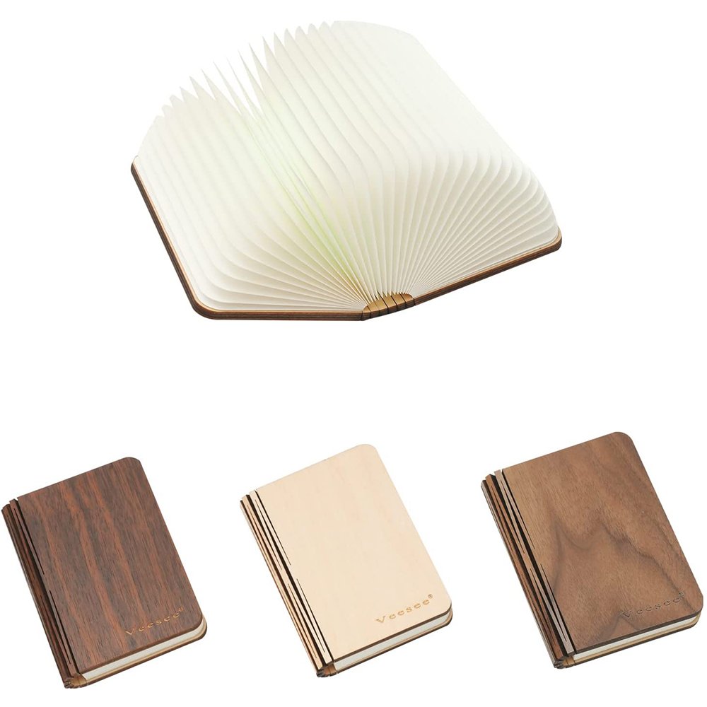 2022 Novelty product Led book lamp USB Rechargeable lamp Various Creative Shapes Wood book lamp