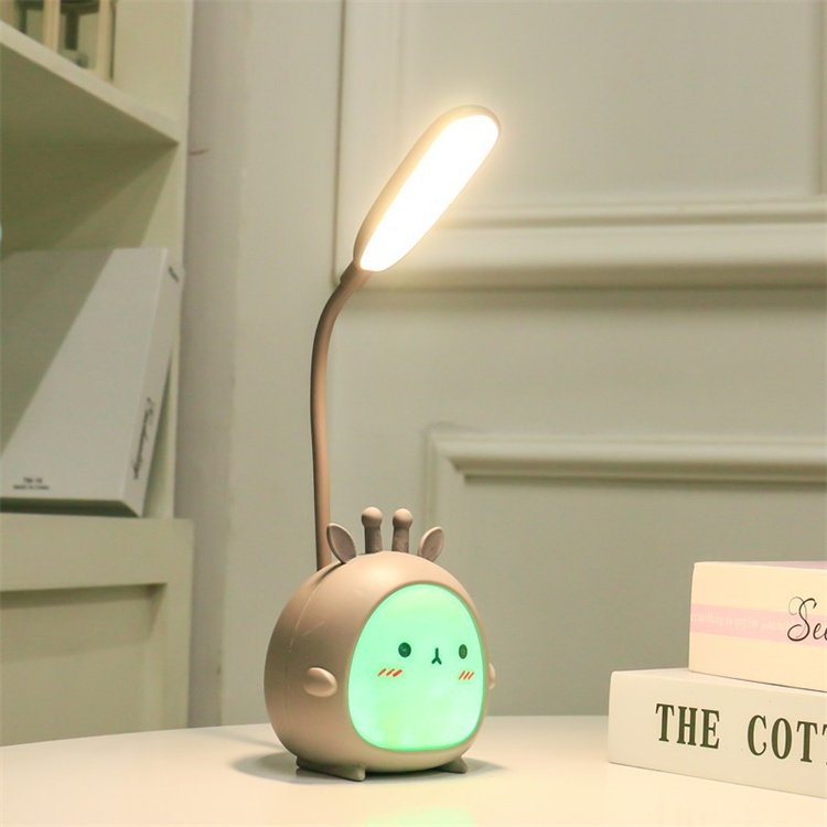 Cartoon Eye Caring Reading Light Kids LED Desk Lamp Three-speed Dimming USB Sleeping Night Light for Bedroom Study Office