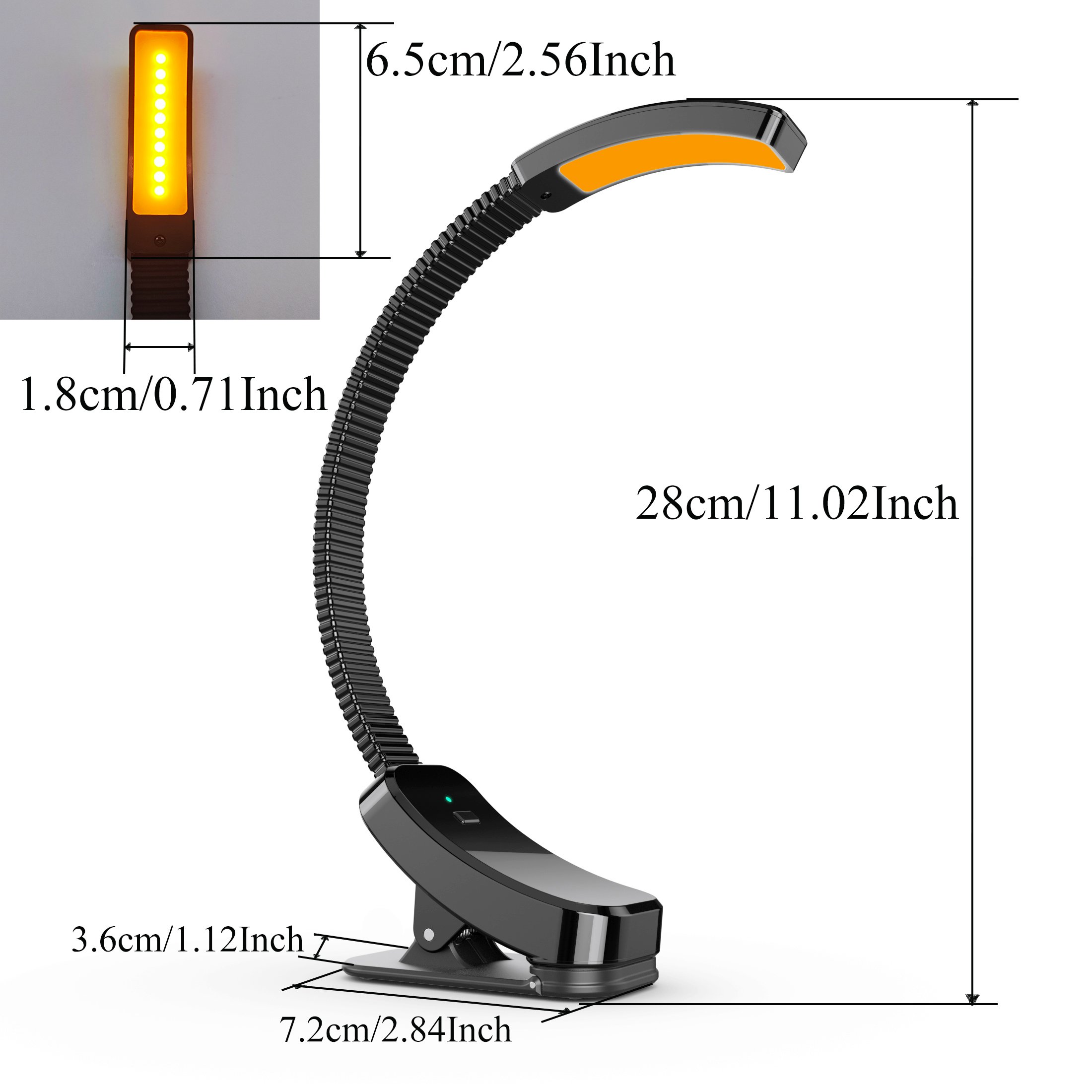 High Quality Wholesale Led Flexible Reading Book Light With Rechargeable Battery