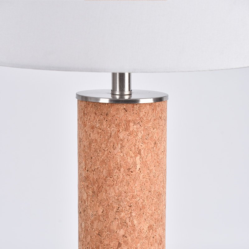 Cork creative wooden table desk lamp wood vintage design led table lamp brown table light