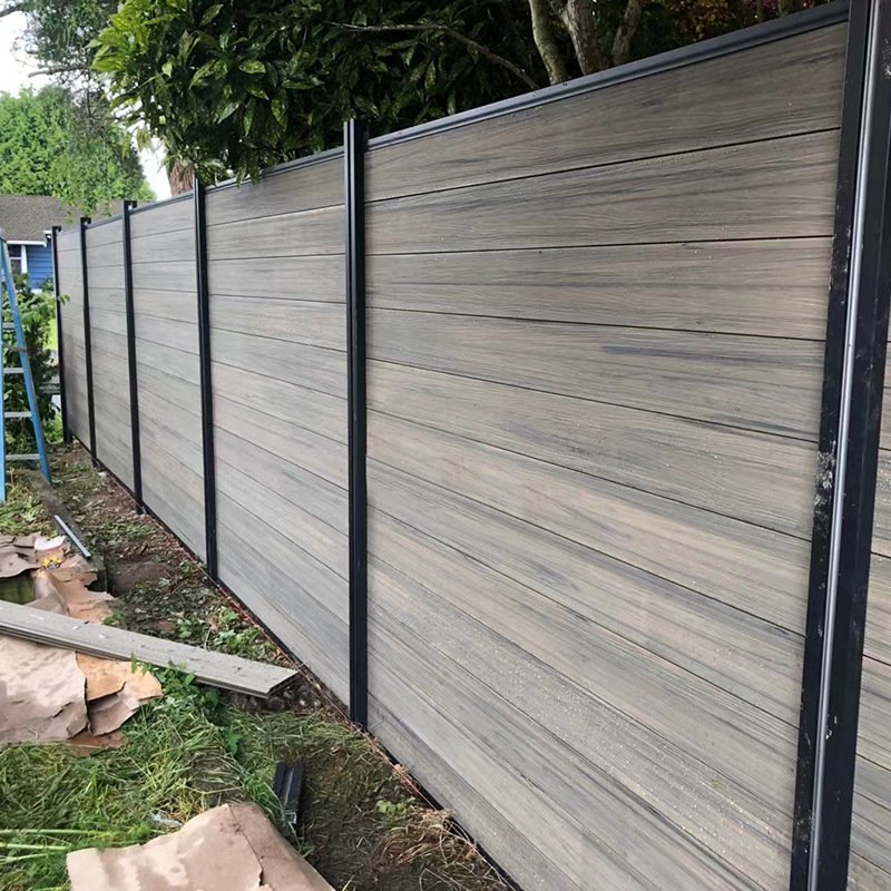 Environmentally friendly UV resistant wooden fence panels modern style outdoor privacy garden fence