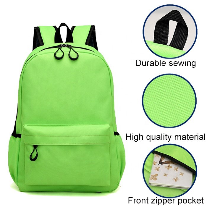 Wholesale Custom School Bags Boys 600D Teenagers Backpack OEM Children Bookbags Student Waterproof Kids Backpack Girls Schoolbag