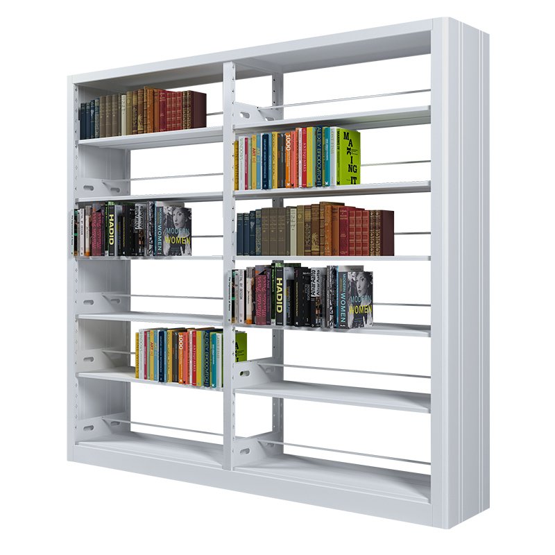 New design metal book rack university bookshelves modern iron portable school library bookshelf