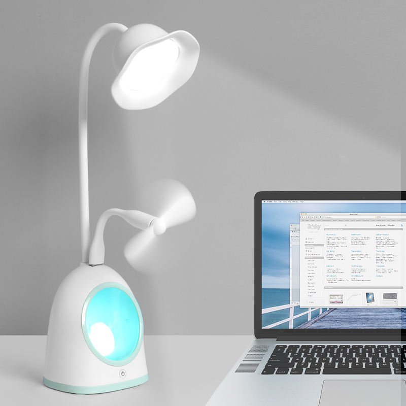 Deer Mini USB Flexible Touch Reading Lamps for Home Office Table Lamps Usb Charging Desk Lamp LED Modern