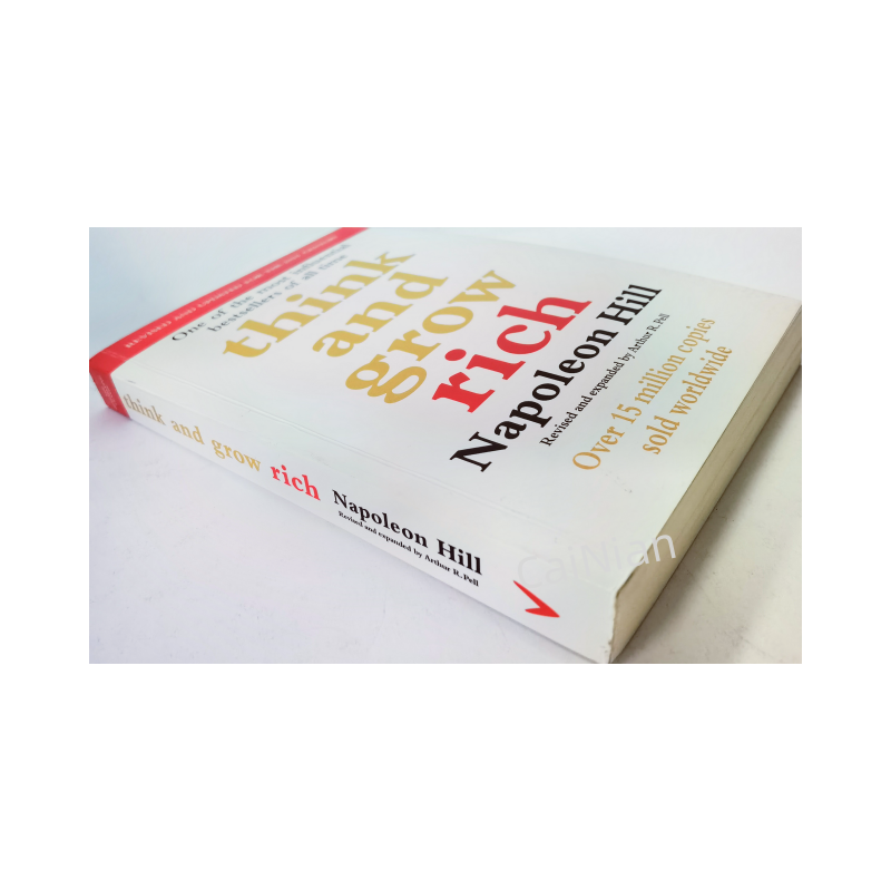 High quality Factory wholesale perfect binding soft cover think and grow rich embossing book printing