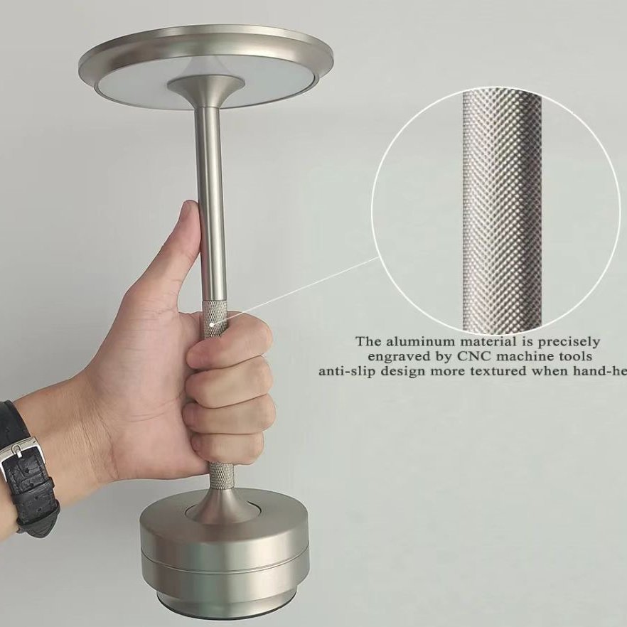 Wholesale Cordless Led Table Lamp Wireless Rechargeable Touch Dimming Portable Bar Restaurant Lights Luxury Modern Desk Lamps