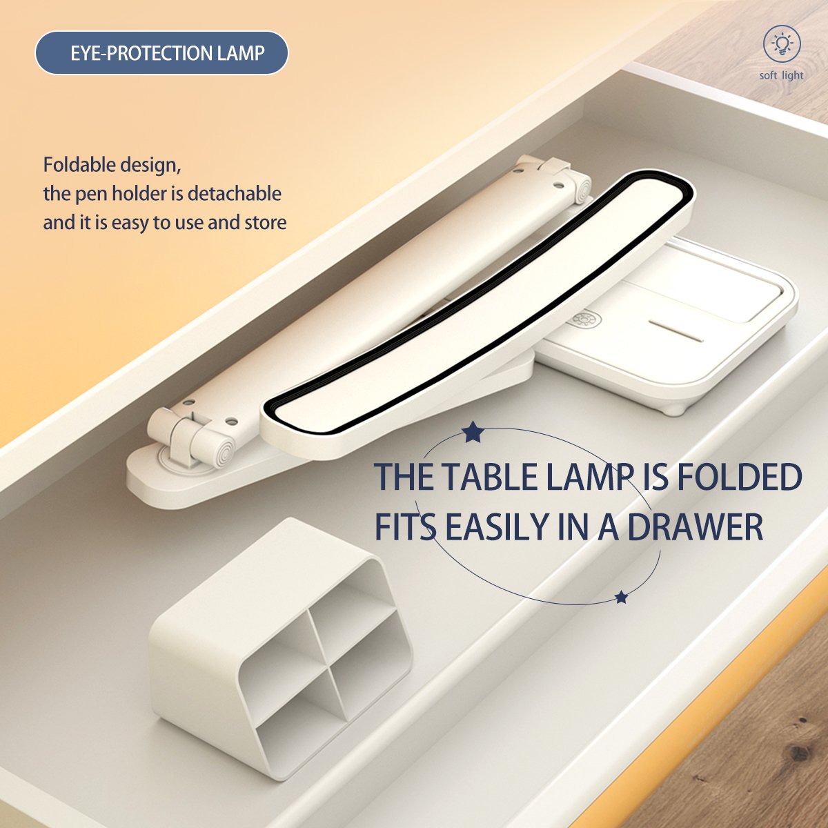 Multifunctional USB Large Dimmable Eye Protection LED Reading Study Book Light Table Top Lanterns Dimming Night Light for Home