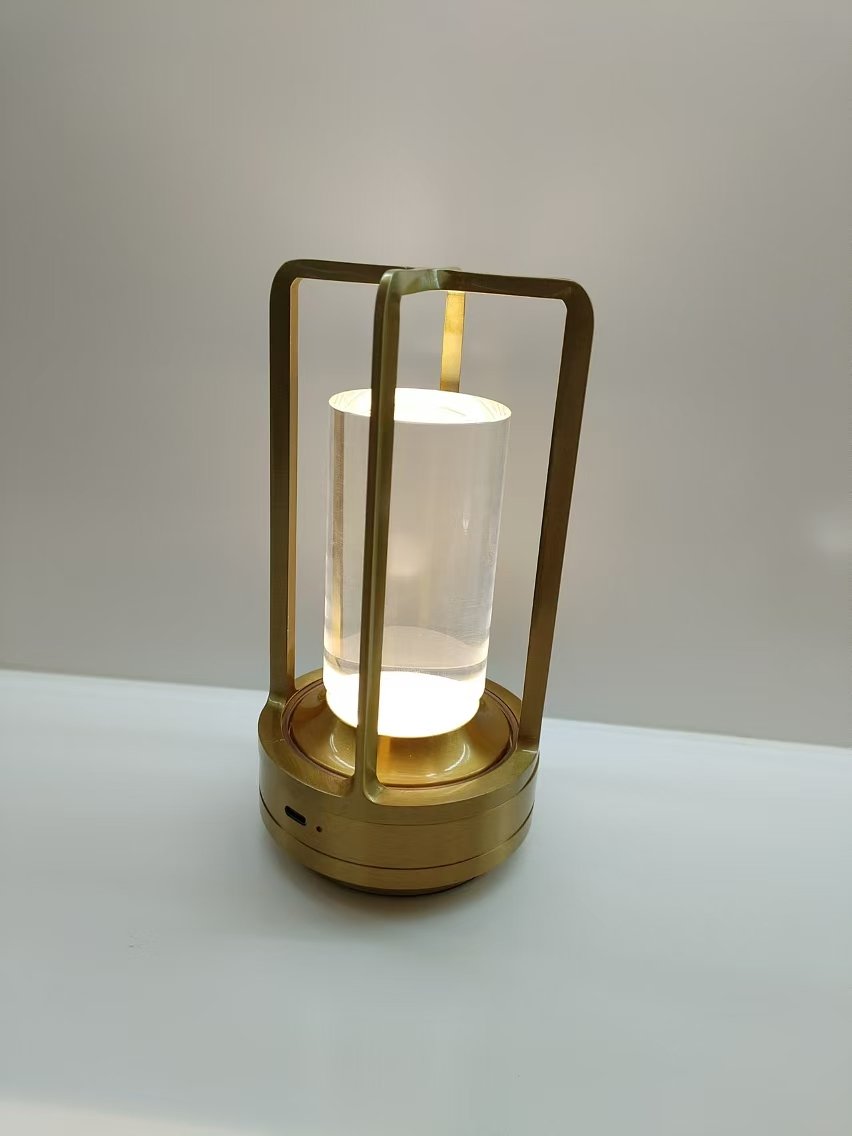 Rechargeable table lamp, portable LED table lamp with touch sensor, 3-color stepless dimming, rechargeable battery lasts up to 3