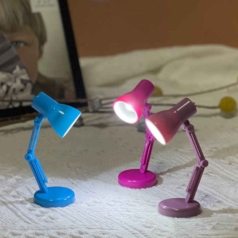 Promotion Cute Gift Creative Table Mini LED Desk Lamp with Warm Light Unique Book Clip for Dormitory Night Use
