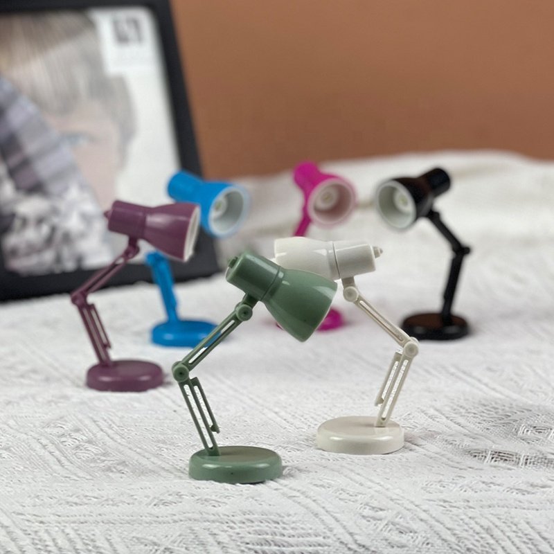 Promotion Cute Gift Creative Table Mini LED Desk Lamp with Warm Light Unique Book Clip for Dormitory Night Use