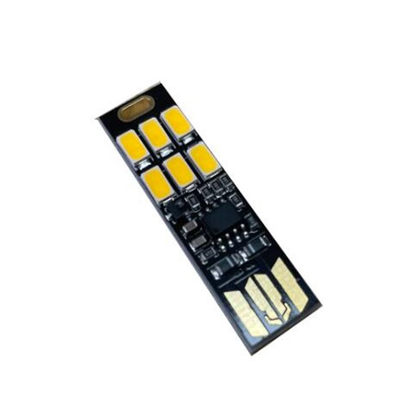 Portable Mini 5730 USB 6 LED Light 5V Touch Sensor Dimmable Night Light for Power Bank Computer Laptop Book Reading Table Lamp