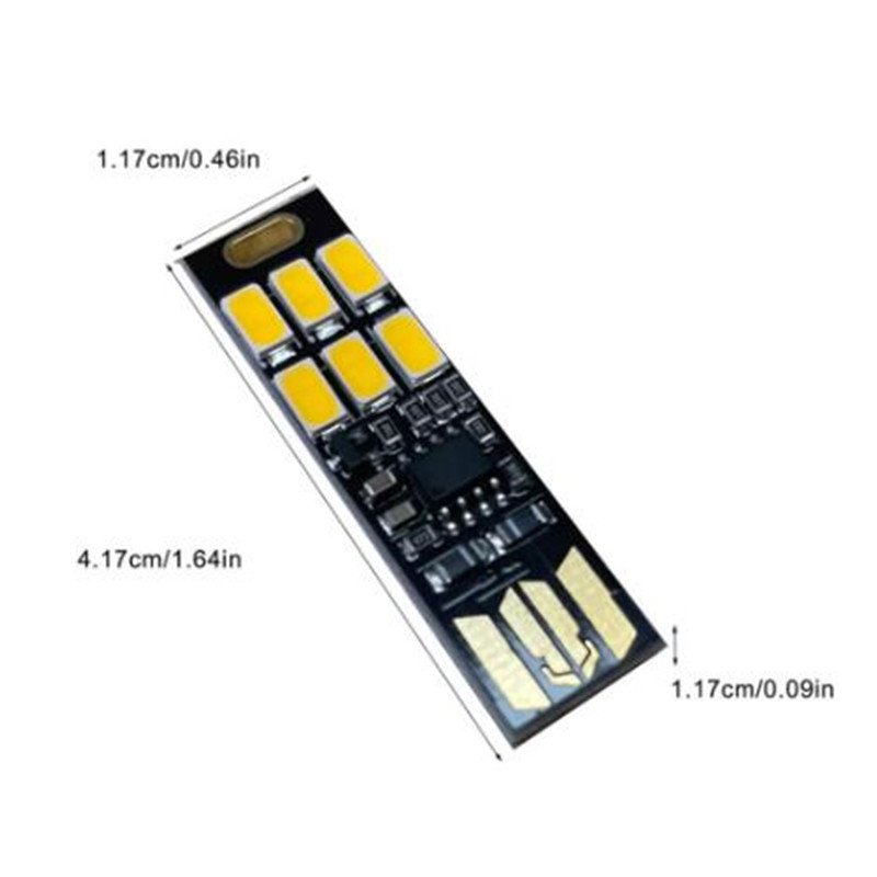 Portable Mini 5730 USB 6 LED Light 5V Touch Sensor Dimmable Night Light for Power Bank Computer Laptop Book Reading Table Lamp