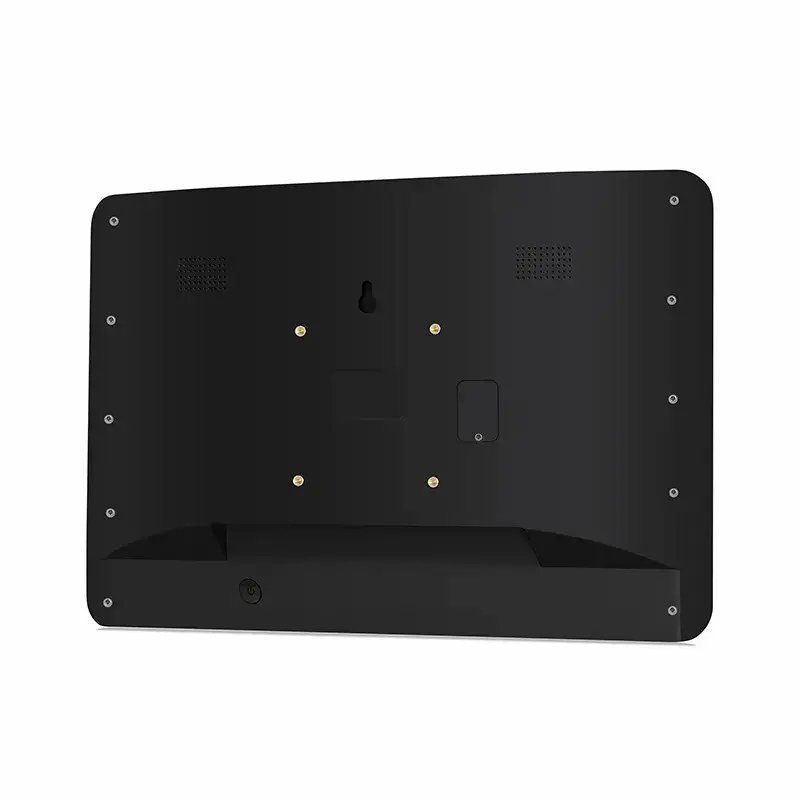 Wall Mount Touch Screen Display Poe Power Surrounding Led Light Meeting Room Android Tablet Pc Booking System