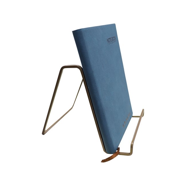 Metal Mini Book Shelf One Notebook Display Rack for Leisure Time