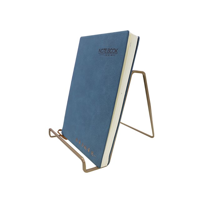 Metal Mini Book Shelf One Notebook Display Rack for Leisure Time