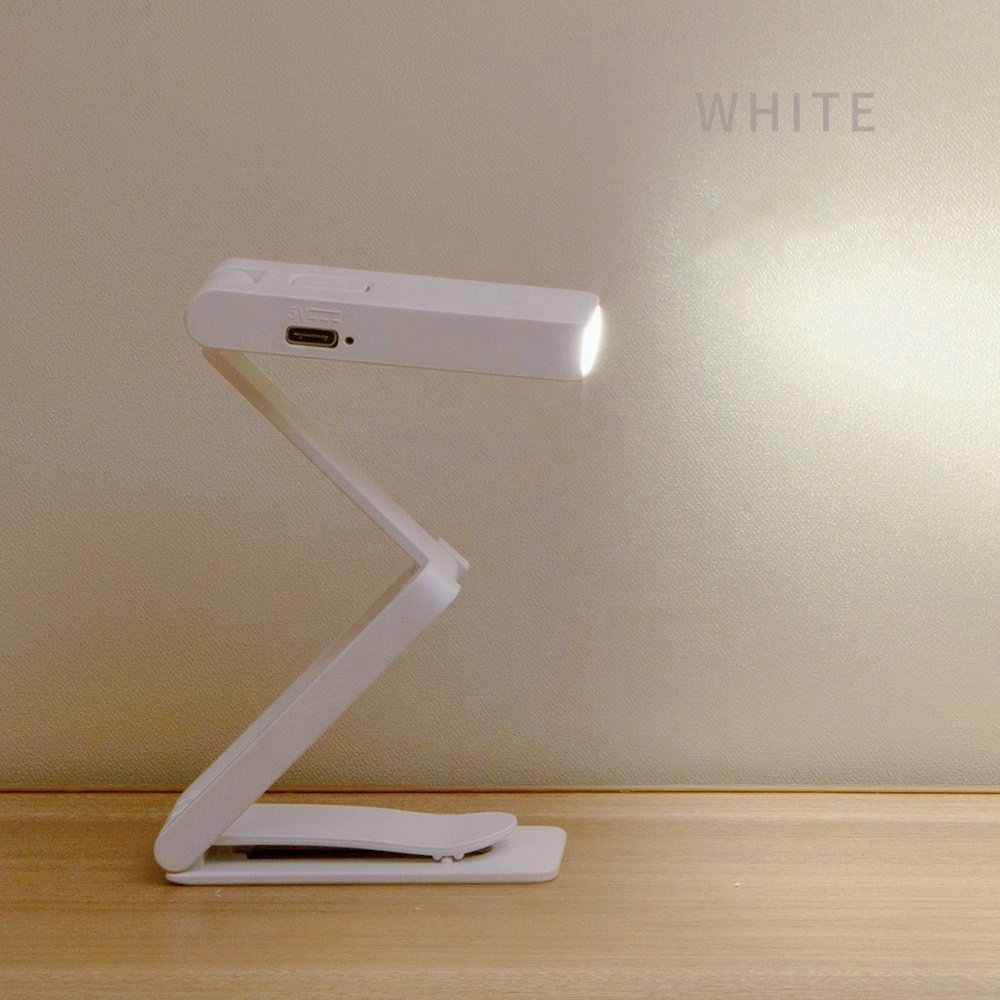 LED White Book Light Flexible Clip-on Desk Night Lamp for Portable Home & School Reading 5V Input Voltage