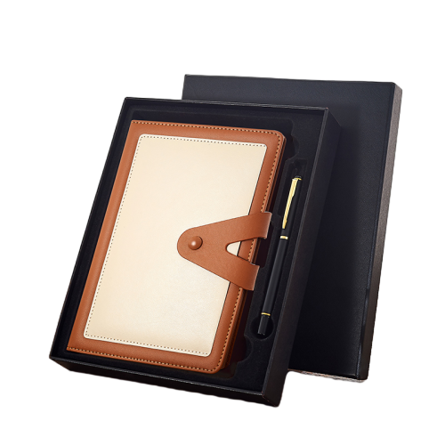 Cowhide Leather Notebook with Art Paper Retro Style Study Exercise Book for Office Use and Home Decorating