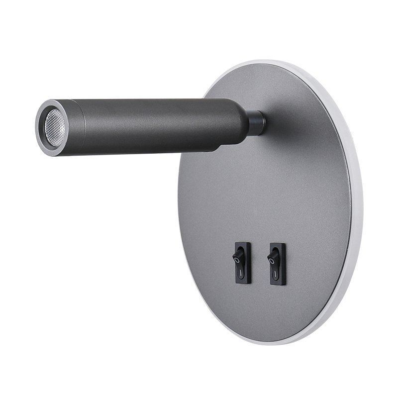 LED Wall Light 330 Degree Rotation Adjustable Wall Sconce Lamps for Hotel Bedroom Bedside Study Read Lighting with Switch