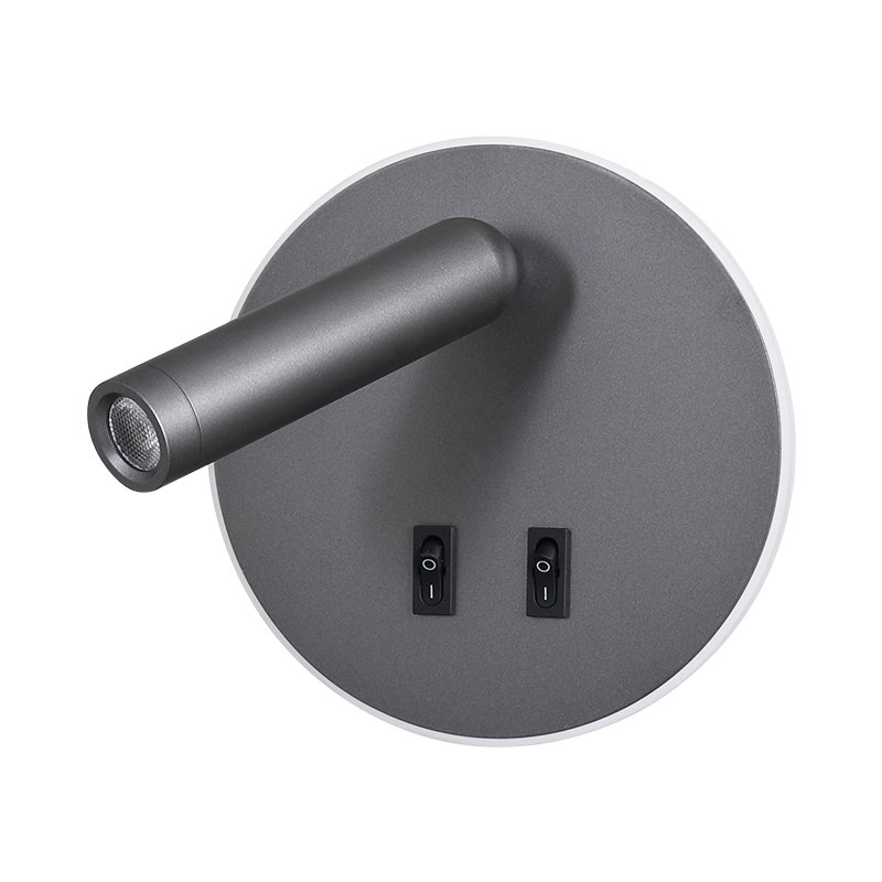 LED Wall Light 330 Degree Rotation Adjustable Wall Sconce Lamps for Hotel Bedroom Bedside Study Read Lighting with Switch