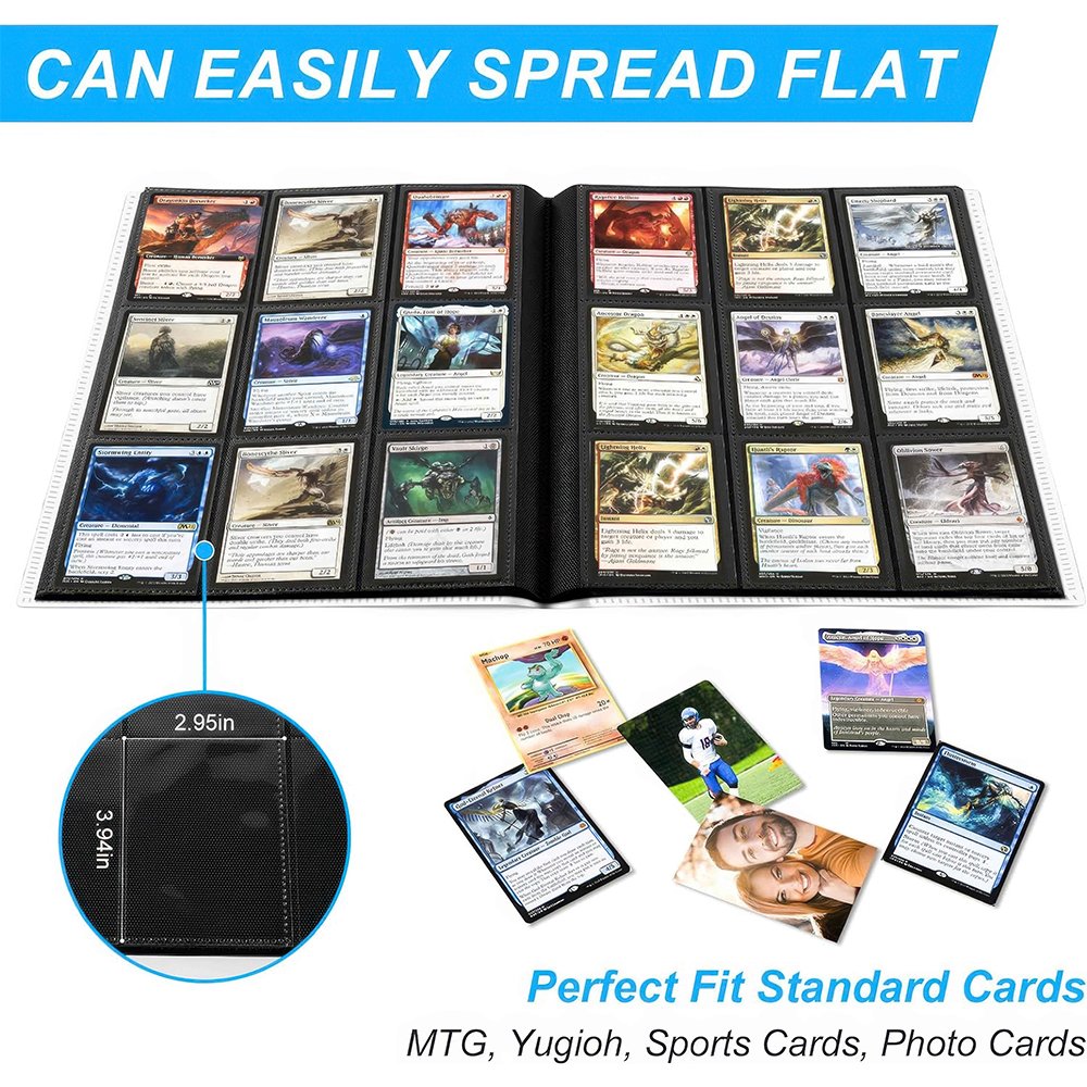 Wholesale High Quality Yu-Gi-Oh MTG Kpop Baseball Card Album Collectors Sport 9 Pocket Pokemon Trading Card Binder