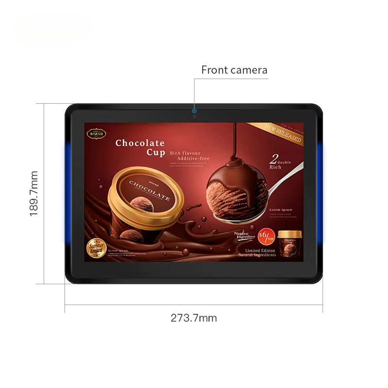 OEM Wall mounted 10.1 inch LCD touch screen POE power RK3288 LED Light Bar Booking System android Meeting room Android tablet