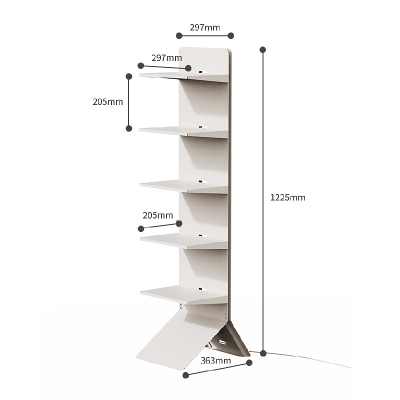 Multi-Layer Minimalist Metal Vertical Light Storage Rack Floor Use for Face Storage