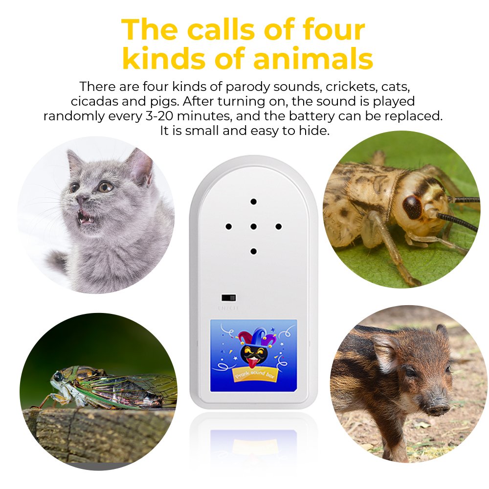 Novelty Gag Gift random battery noise maker prank hidden electronic cricket noise maker cricket prank gags toy