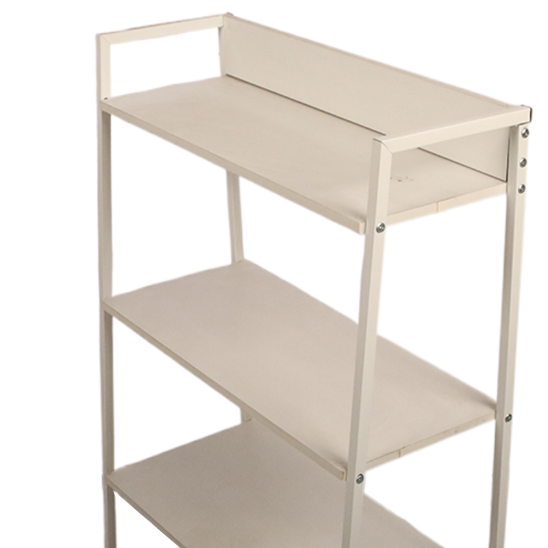 White Shoe Rack Modern Wood Display Stand Wood Rack With Storage Units 4 Tier Simple Design Home Organizer Book Shelf
