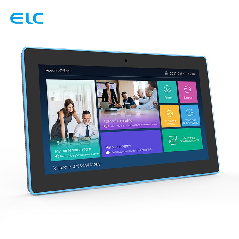 WA1583T 15.6 inch POE tablets LCD touch screen LED Light Bar Booking System Meeting room tablet