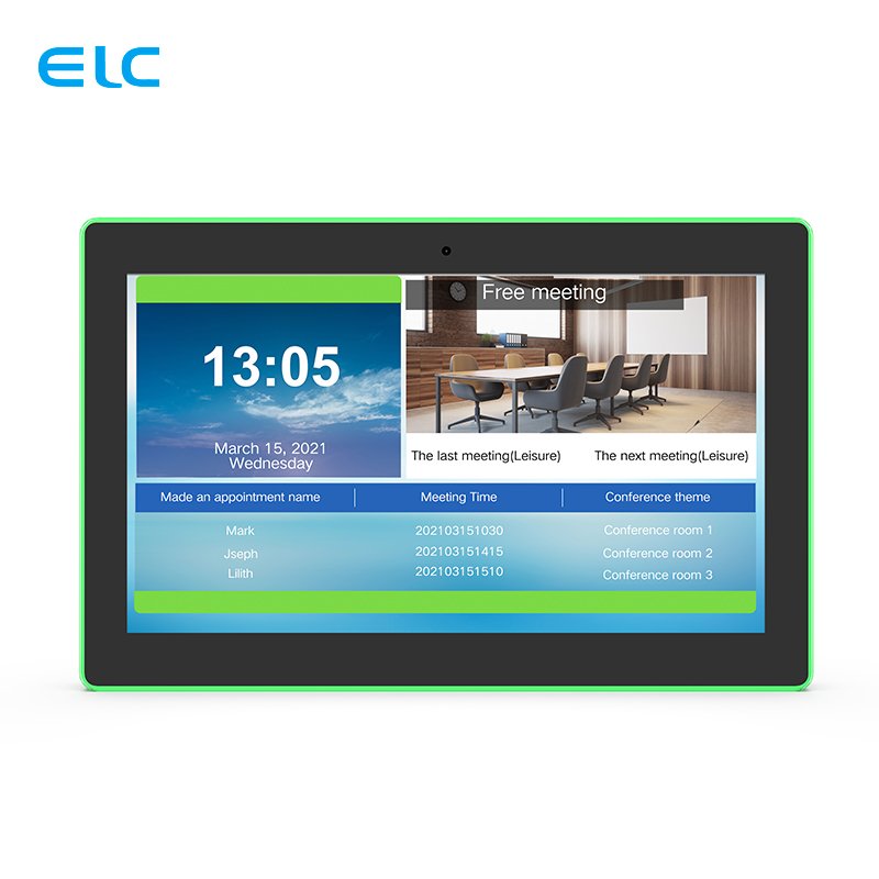 WA1583T 15.6 inch POE tablets LCD touch screen LED Light Bar Booking System Meeting room tablet