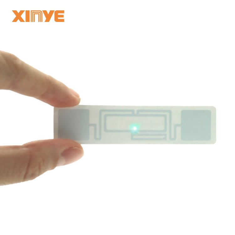 UHF rfid label tag with led flash light for library book document management TID 96bits EPC 160bits USER 1312bit