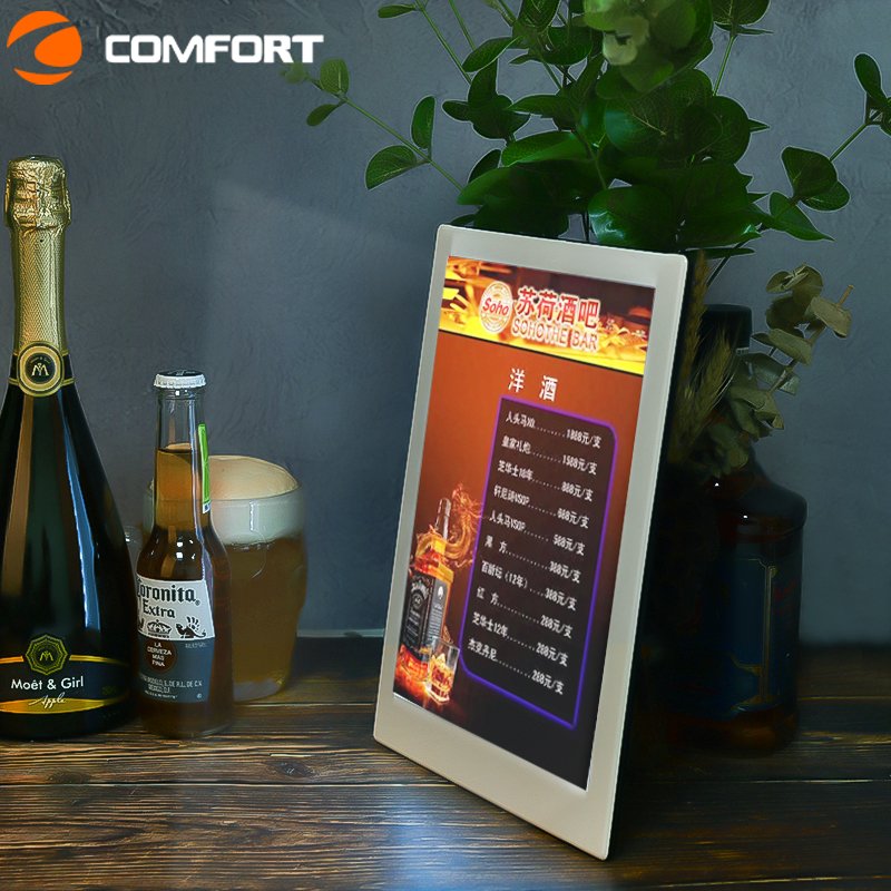 Factory directly sell Restaurant bar nightclub led light upleather menu cover illuminated led backlit menu book